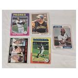 Lot of 5 Baseball Cards Featuring Dave Winfield and Lou Brock Lot of 5 Baseball Cards Featuring Dave Winfield and Lou Brock