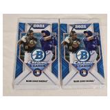 Lot of 2 Unopend Packs of 2021 Bowman Chrome Baseball Lot of 2 Unopend Packs of 2021 Bowman Chrome Baseball