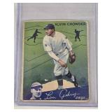 Alvin Crowder 1934 Goudey #15 - Washington Senators Vintage Baseball Card Alvin Crowder 1934 Goudey #15 - Washington Senators Vintage Baseball Card