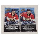 Lot of 2 Unopened Upper Deck 2022-23 Hockey Card Packs Lot of 2 Unopened Upper Deck 2022-23 Hockey Card Packs