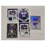 Lot of 5 Minnesota Vikings Rookies, Relics and Numbered Football Cards Featuring Ihmir Smith-Marsette, Andrew Booth Jr., Jordan Addison, and Cris Carterpecial Features like Relics and Numbered Cards. Lot of 5 Minnesota Vikings Rookies, Relics and Numbered Football Cards Featuring Ihmir Smith-Marsette, Andrew Booth Jr., Jordan Addison, and Cris Carterpecial Features like Relics and Numbered Cards.