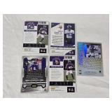 Lot of 5 Minnesota Vikings Rookies, Relics and Numbered Football Cards Featuring Ihmir Smith-Marsette, Andrew Booth Jr., Jordan Addison, and Cris Carterpecial Features like Relics and Numbered Cards. Lot of 5 Minnesota Vikings Rookies, Relics and Numbered Football Cards Featuring Ihmir Smith-Marsette, Andrew Booth Jr., Jordan Addison, and Cris Carterpecial Features like Relics and Numbered Cards.