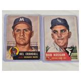 Lot of 2 Baseball Cards Featuring Del Crandall and Bob Keegan - Milwaukee Braves and Chicago White Sox Vintage Baseball Cards Lot of 2 Baseball Cards Featuring Del Crandall and Bob Keegan - Milwaukee Braves and Chicago White Sox Vintage Baseball Cards