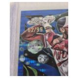 Royce Lewis 2025 Topps Chrome Blue Refractor #19 and Numbered 62/99 - Minnesota Twins Baseball Card Royce Lewis 2025 Topps Chrome Blue Refractor #19 and Numbered 62/99 - Minnesota Twins Baseball Card