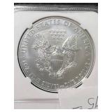 2011 AMERICAN SILVER EAGLE NGC MS70
