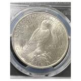 1923 US PEACE SILVER DOLLAR PCGS MS63