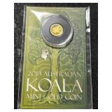 HALF GRAM .999 FINE GOLD 2013 AUSTRALIAN KOALA