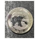 2018 CANADIAN POLAR BEAR HALF TROY OZ .9999 FINE SILVER