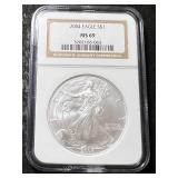 2004 AMERICAN SILVER EAGLE NGC MS69