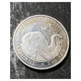 2018 AFRICAN ELEPHANT 1 TROY OZ .9999 FINE SILVER