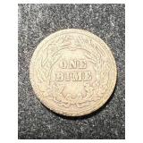 1916 US BARBER DIME