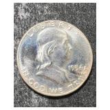 1954 US FRANKLIN HALF DOLLAR BU