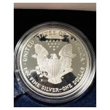 1996 PROOF AMERICAN SILVER EAGLE IN ORIGINAL MINT BOX