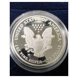 2002 PROOF AMERICAN SILVER EAGLE IN ORIGINAL MINT BOX