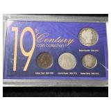 19TH CENTURY 4 COIN COLLECTION