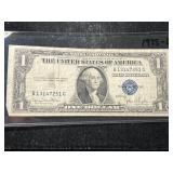 1935-D US BLUE SEAL $1 SILVER CERTIFICATE