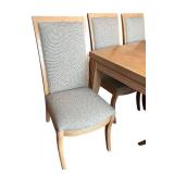 DR - Beautiful Blond Wood Dining Table Set with 8 Chairs DR - Beautiful Blond Wood Dining Table Set with 8 Chairs