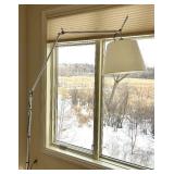 SR - Amazing Adjustable Chrome Floor Lamp with Drum Shade SR - Amazing Adjustable Chrome Floor Lamp with Drum Shade