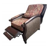 O - Hooker Furniture Recliner Chair - Damask Pattern Upholstery O - Hooker Furniture Recliner Chair - Damask Pattern Upholstery