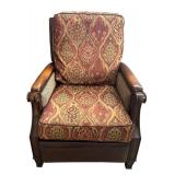 O - Hooker Furniture Recliner Chair - Damask Pattern Upholstery O - Hooker Furniture Recliner Chair - Damask Pattern Upholstery