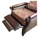 O - Hooker Furniture Recliner Chair - Damask Pattern Upholstery O - Hooker Furniture Recliner Chair - Damask Pattern Upholstery