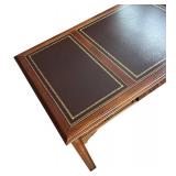O - Executive Chippendale Style Leather Top Desk by Sligh O - Executive Chippendale Style Leather Top Desk by Sligh