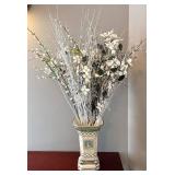 DR - Fitz & Floyd Classics Gregorian Vase with Faux Florals DR - Fitz & Floyd Classics Gregorian Vase with Faux Florals