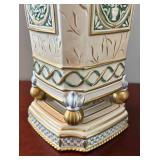 DR - Fitz & Floyd Classics Gregorian Vase with Faux Florals DR - Fitz & Floyd Classics Gregorian Vase with Faux Florals