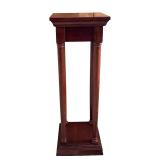 DR - The Bombay Company Decorative Wooden Pedestal Pillar DR - The Bombay Company Decorative Wooden Pedestal Pillar