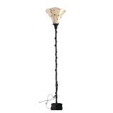 SR - Lovely Floral Floor Lamp with Embroidered Shade SR - Lovely Floral Floor Lamp with Embroidered Shade