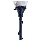 SR - Lovely Floral Floor Lamp with Embroidered Shade SR - Lovely Floral Floor Lamp with Embroidered Shade