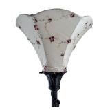 SR - Lovely Floral Floor Lamp with Embroidered Shade SR - Lovely Floral Floor Lamp with Embroidered Shade