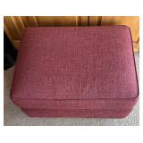 SR - Maroon Upholstered Ottoman SR - Maroon Upholstered Ottoman