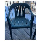 P - Pair of Resin Patio Chairs P - Pair of Resin Patio Chairs