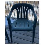 P - Pair of Resin Patio Chairs P - Pair of Resin Patio Chairs