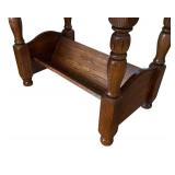 LR - Vintage Hammary Accent Table with Protective Glass Top LR - Vintage Hammary Accent Table with Protective Glass Top