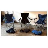 G - Three Folding Chairs G - Three Folding Chairs