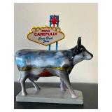 LL - Decorative Cow Figurine with Las Vegas Sign LL - Decorative Cow Figurine with Las Vegas Sign