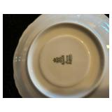 K - Vintage English Teacups & Saucers Sets - Floral Borders with Gilt K - Vintage English Teacups & Saucers Sets - Floral Borders with Gilt