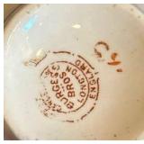 K - Vintage English Teacups & Saucers Sets - Floral Borders with Gilt K - Vintage English Teacups & Saucers Sets - Floral Borders with Gilt