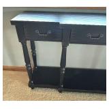 LL - Black Console Table With 3 Drawers - LL - Black Console Table With 3 Drawers -