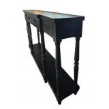 LL - Black Console Table With 3 Drawers - LL - Black Console Table With 3 Drawers -