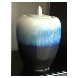 LL - Ceramic Vase with Lid - Blue Gradient Glaze LL - Ceramic Vase with Lid - Blue Gradient Glaze