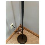 LL - 70-Inch Floor Lamp with Frosted Glass Shade - Black Torchiere Style LL - 70-Inch Floor Lamp with Frosted Glass Shade - Black Torchiere Style