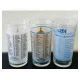 LL - Horse Glasses 5'H - Lot of 9 Derby Style Drinking Glasses LL - Horse Glasses 5'H - Lot of 9 Derby Style Drinking Glasses