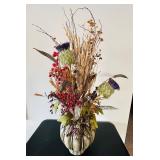 LL - Autumn Dried Floral Arrangement in Pumpkin Vase LL - Autumn Dried Floral Arrangement in Pumpkin Vase