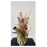 LL - Autumn Dried Floral Arrangement in Pumpkin Vase LL - Autumn Dried Floral Arrangement in Pumpkin Vase