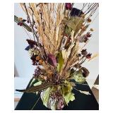 LL - Autumn Dried Floral Arrangement in Pumpkin Vase LL - Autumn Dried Floral Arrangement in Pumpkin Vase