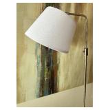 LL - Arc Floor Lamp 64-Inch Tall Chrome With White Drum Shade LL - Arc Floor Lamp 64-Inch Tall Chrome With White Drum Shade