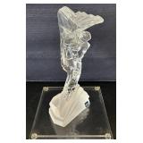 LL - Cristal Sèvres France Crystal Golfer Statue LL - Cristal Sèvres France Crystal Golfer Statue